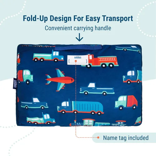 Miniatura 4 de Wildkin Kids Velour Nap Mat for Boys & Girls – Soft & Cozy Toddler Sleep Mat with Built-in Blanket for Daycare, Preschool, Kindergarten & Travel
