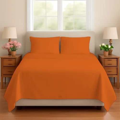 Miniatura 18 de Juego de sábanas para sofá cama, 100% algodón de 400 hilos, juego de 4 piezas, sábana ajustada con bolsillo profundo, suave, sin arrugas