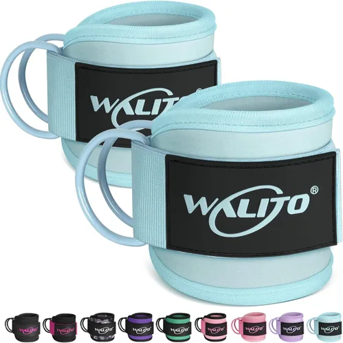 Miniatura 11 de WALITO Correas de tobillo de gimnasio para máquinas de cable, mujeres y hombres, puños de tobillo con retroceso de glúteos, accesorios de máquina