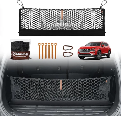 Miniatura 34 de Muslogy para Maverick - Accesorios de Red de Malla de Carga Extensible, Organizador de Maletero, Red de Malla Elástica para Cama de Carga