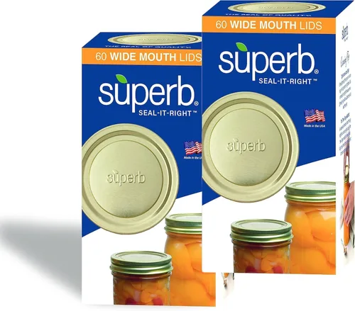 Miniatura 9 de Tapas para conservas – Mason Jar tapa de boca regular para tarros Ball y Kerr, 2.75 pulgadas de grado alimenticio con sellos gruesos, fabricado