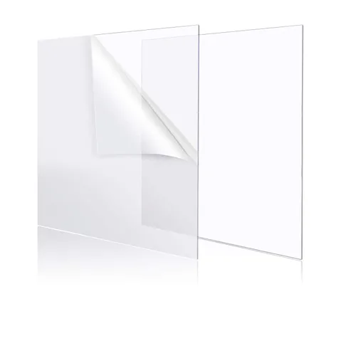 Miniatura 8 de YSTIME Hoja de Acrílico Transparente de 8" x 12" Plexiglás Hoja de Plástico para Manualidades Tablero Acrílico Transparente con Papel Protector