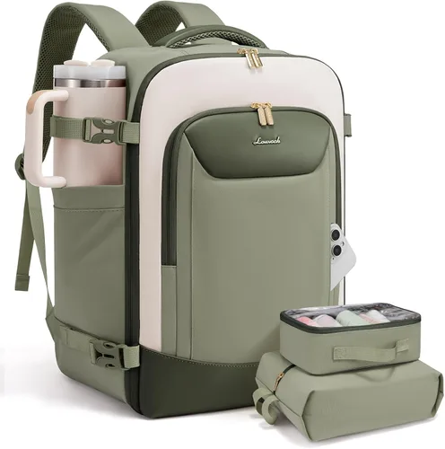 Miniatura 35 de LOVEVOOK Mochila de viaje de 40 L para mujeres y hombres, mochila grande de mano para aviones, bolsa de viaje para artículos personales de la TSA