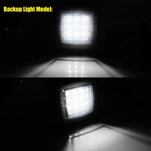 Miniatura 5 de Lente Ahumada 3 en 1 Universal LED de Remolque Receptor de 2" Compatible con Camión SUV RV Remolque Parachoques Trasero Lámpara de Conducción Freno