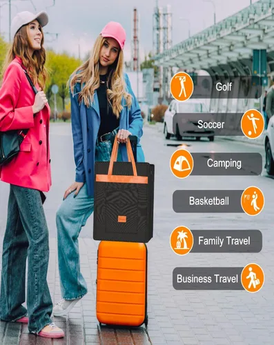 Miniatura 7 de Yotako Bolsa de Zapatos para Viaje con Mango de Cuero Negro Gris, Negro -, Estándar, Moderno