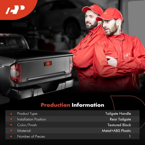 Miniatura 3 de A-Premium Manija de puerta trasera con cerradura compatible con Toyota Tundra 2007-2013, cromada