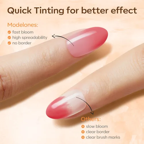 Miniatura 8 de modelones Pinceles de arte de uñas con esmalte de uñas de gel floreciente, kit de diseño de uñas de mármol transparente de 0.5 fl oz, accesorios
