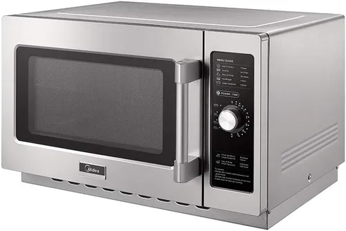 Miniatura 6 de Midea Equipment 1034N0A - Horno de microondas comercial para encimera con dial, 1000 W, acero inoxidable, 1.2 pies cúbicos