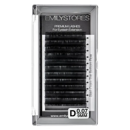 Miniatura 9 de Extensiones de pestañas de 0.003 in de grosor, rizo D, longitud de 0.591 in, tamaño único, pestañas de volumen rápido para extensiones de pestañas