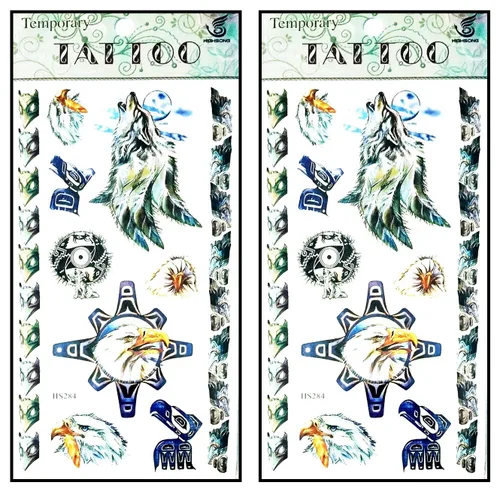 Miniatura 26 de Tatuajes 2 hojas de tatuaje temporal 3D paraguas de sol nubes de lluvia para mujeres hombres espalda baja hombro cuello brazo tatuaje etiqueta