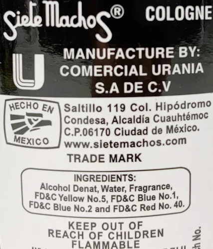 Miniatura 2 de Colonia Original Siete Machos URANIA 25.37 oz. (750ml) (1 Paquete)