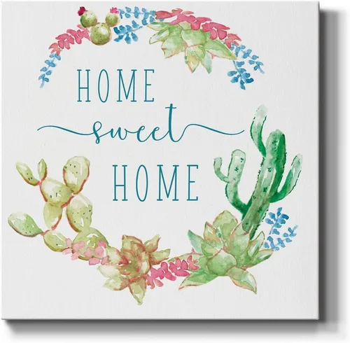 Miniatura 10 de WEXFORD HOME Cuadro Premium en Lienzo con Envoltura de Galería Floral Multicolor para Pared, Arte Abstracto Floral Romántico Moderno, Impresión
