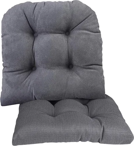 Miniatura 71 de Klear Vu Gripper Overstuffed - Cojines universales antideslizantes para silla de comedor para decoración de cocina o uso de oficina, almohadilla