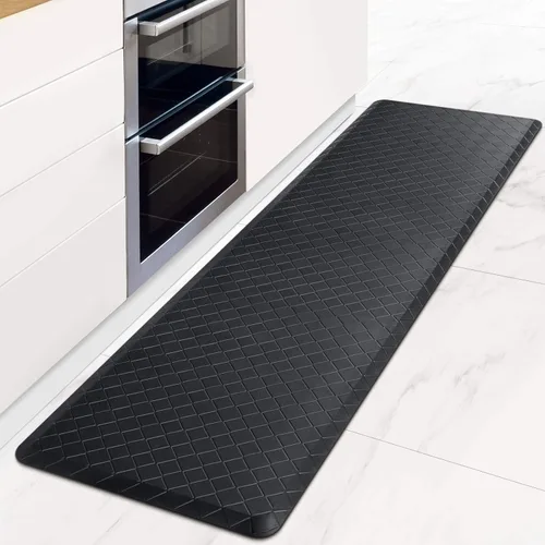 Miniatura 13 de HappyTrends Alfombras antifatiga para cocina, 4/5 pulgadas de grosor, antideslizantes, impermeables, ergonómicas, cómodas para cocina, suelo, hogar