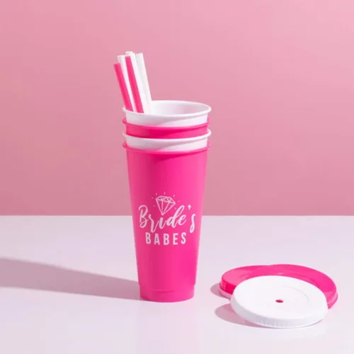 Miniatura 2 de Pop Fizz Designs Vasos para despedida de soltera – Paquete de 10 Vasos para novia y dama de honor Suministros para fiesta de novia y regalos