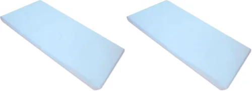 American BaBY Company Sábana de microfibra estándar para siesta para cuidado de día, azul, 24 x 48 x 4 pulgadas, para niños y niñas (paquete de 2)