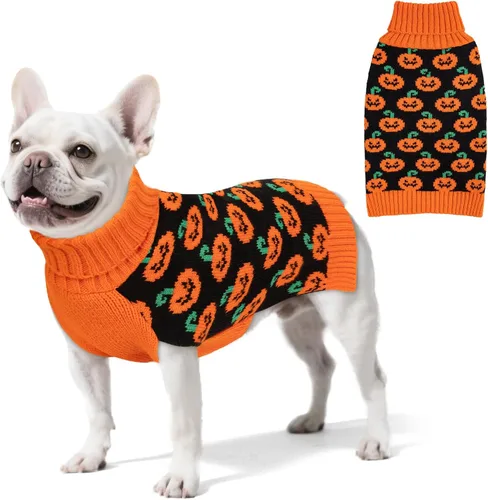 Miniatura 12 de KYEESE - Suéter de Navidad para perros con diseño de renos para perros pequeños, ropa a cuadros de búfalo rojo con agujero para la correa para días