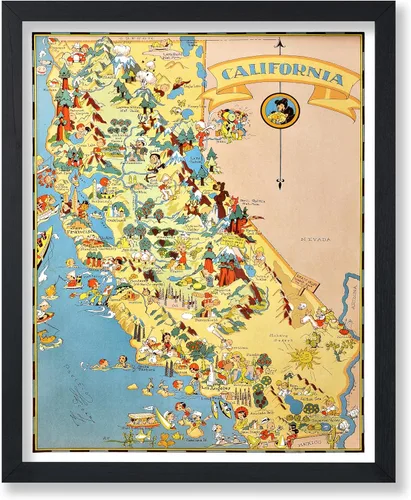 Miniatura 26 de Poster Master Póster retro de viaje con mapa monumental vintage de Florencia, arte italiano, gran regalo para hombres, mujeres, amantes