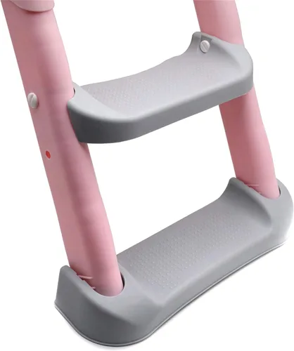 Miniatura 7 de Asiento de escalera de inodoro clásico para entrenamiento para ir al baño con cojín mejorado, silla de inodoro/entrenador de inodoro para bebés Kit