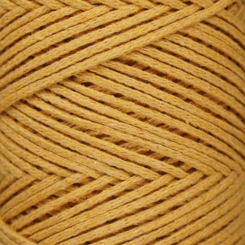 Miniatura 4 de Makromecity, Cordón de macramé de algodón de 0.079 in x 195 yardas (590 pies) de algodón reciclado de 0.079 pulgadas, hilo de ganchillo para Mostaza