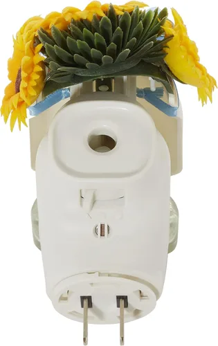 Miniatura 6 de Yankee Candle Difusor ScentPlug de girasoles, ramo de girasol iluminado, función de luz LED, diseño de tarro Mason