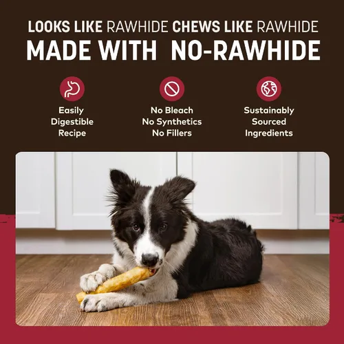 Miniatura 4 de Earth Animal Masticables sin ocultar – de The Grill Rolls Bacon Cheeseburger Sabor Rawhide Free Medium Dog Chews – 3
