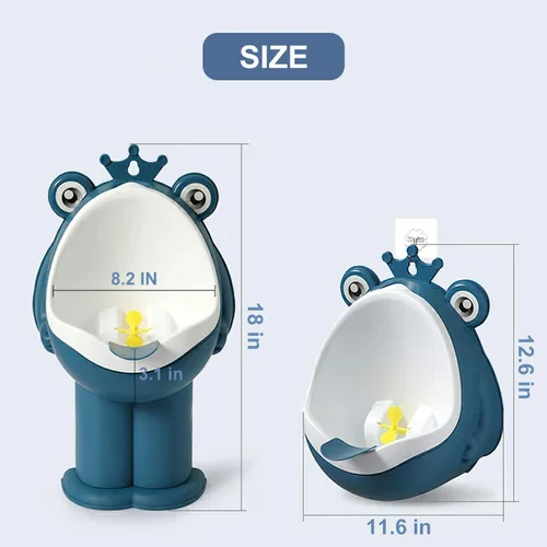 Miniatura 3 de Orinario de entrenamiento para orinario para niños pequeños, entrenador de orina para baño, divertido entrenamiento para bebés (azul DEEP)