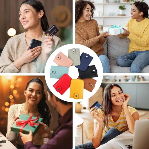 Miniatura 7 de Bloomy Charm Tarjetero, Cardcarie - Organizador de tarjetas extraíble personalizado, soporte para tarjetas Bloomycharm, organizador de tarjetas