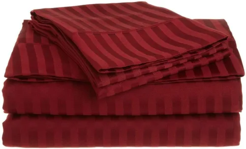 Miniatura 10 de Juego de sábanas de algodón 100 % 6 piezas de 400 hilos de lujo juego de sábanas para cama (color)