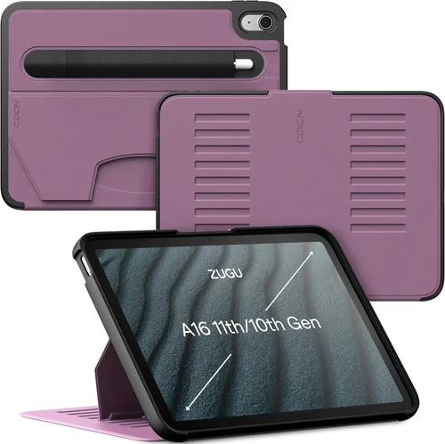 Miniatura 15 de ZUGU CASE para iPad A16 11ª generación de 11 pulgadas (2025), 10ª generación de 10.9 pulgadas (2022) Soporte magnético y cubierta para Negro