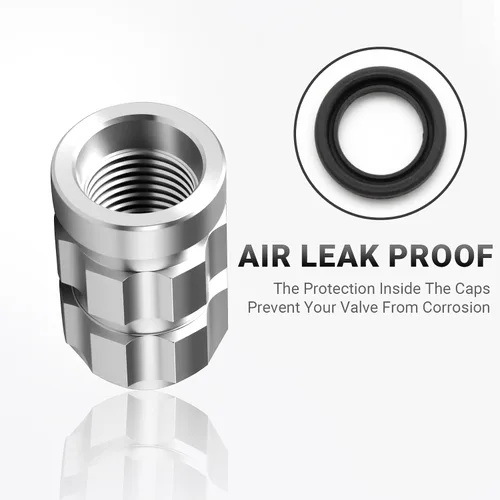 Miniatura 3 de Aluminum Tire Valve Stem Caps for Lexus RX 350 2023-2025 2026, Anti-Rust Tires Air Valve Cap Stem Covers Corrosion-Resistant Automotive Exterior