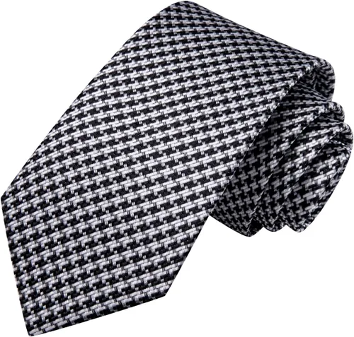 Miniatura 132 de Hi-Tie Corbata clásica de cachemira para hombre con pañuelo y gemelos a cuadros