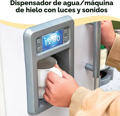 Miniatura 5 de KidKraft Ultimate - Cocina de madera de esquina con luces y sonidos, teléfono de juego y cortinas, blanco