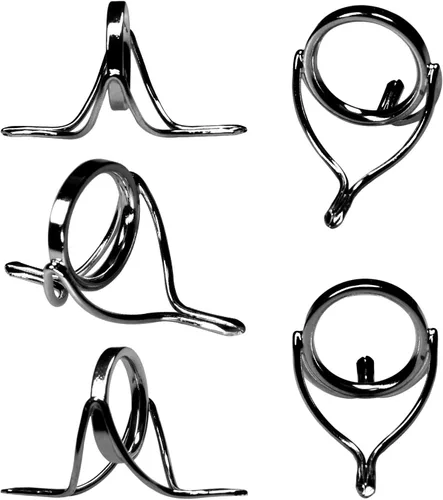 Miniatura 7 de QualyQualy Kit de reparación de caña de pescar - Reemplazo de guía de puntas - Anillo de cerámica de acero inoxidable - 6pcs/7pcs/30pcs D - Guías