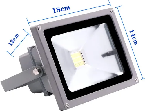 Miniatura 6 de Foco de paisaje LED RGB de 20 W, 16 cambios de color y flash de 4 modos, regulable, enchufe de cable de 5 pies, luz de inundación de seguridad
