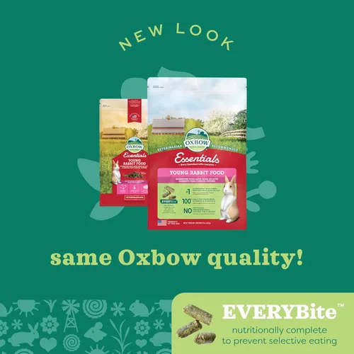 Miniatura 10 de Oxbow Essentials - Alimento para conejos, conejo joven, fabricado con Oxbow Timothy, pellets de comida para mascotas para conejos, productos