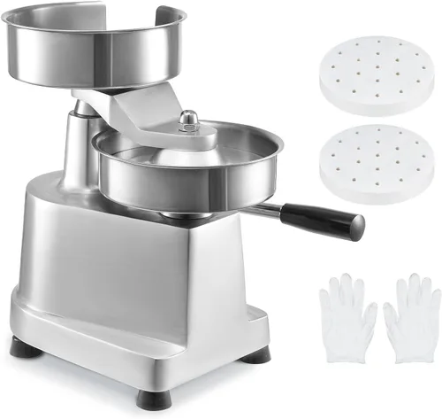 Miniatura 9 de VEVOR Prensa Comercial para Hamburguesas, Prensa para Hamburguesas de 150mm/6pulgadas, Prensa de Acero Inoxidable de Grado Alimentario