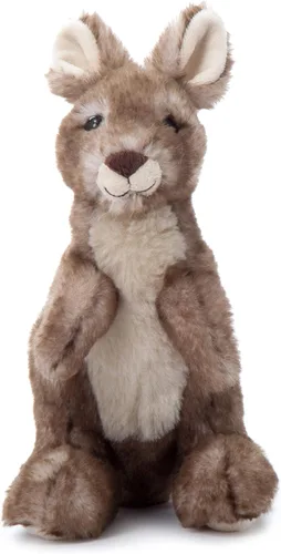 Miniatura 2 de The Petting Zoo Animal de peluche de canguro, regalos para niños, animales salvajes del zoológico Onez, juguete de peluche canguro de 9 pulgadas
