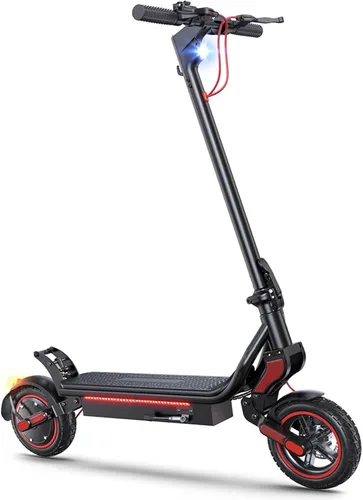 Miniatura 11 de Scooter eléctrico para adultos, velocidad de 38/28 MPH, rango de 55/28 millas, potente motor de 2400/1000 W, neumáticos todoterreno de 10 pulgadas