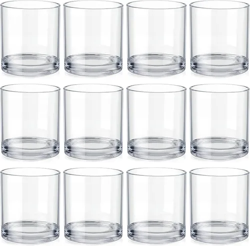 Miniatura 12 de Gerrii 10 vasos de plástico transparente para beber, reutilizables, irrompibles, para jugos, acrílicos, aptos para lavavajillas, para adultos