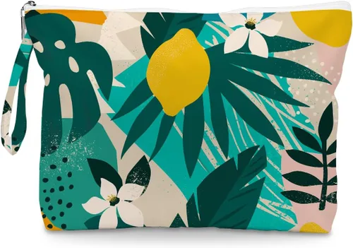 Miniatura 9 de Fokongna Bolsa húmeda de hojas de palma Bolsa de viaje en seco y húmedo Bolsa de playa Bolsa de pañales Bolsa húmeda para traje de baño Bolsa