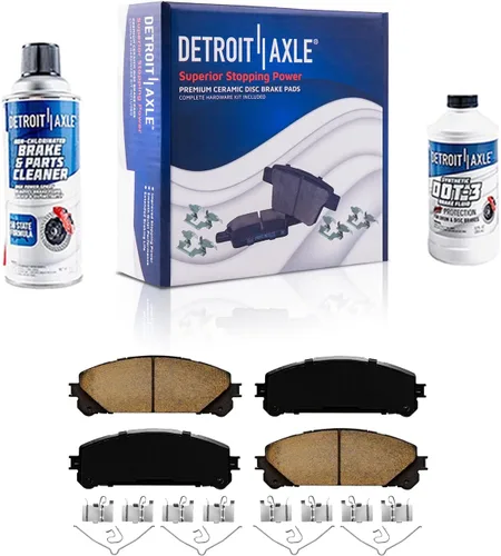 Miniatura 128 de Detroit Axle - Pastillas de freno traseras para Honda Odyssey 2011-2017 Pilot 2007-2013 MDX 2010-2013 ZDX 2010-2013 Pastillas de freno de cerámica