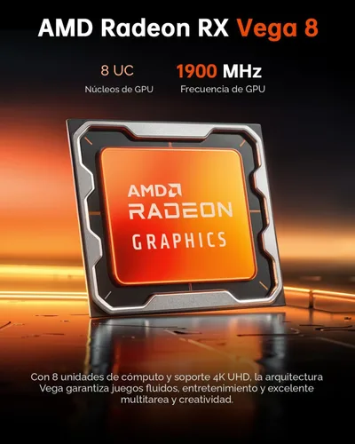Miniatura 4 de ACEMAGICIAN Kron Mini K1 Mini PC, Ryzen 7 7730U, 32GB DDR4 512GB SSD Mini Computadoras (8C/16T, hasta 4.5Ghz), Pantalla Triple 4K Escritorio