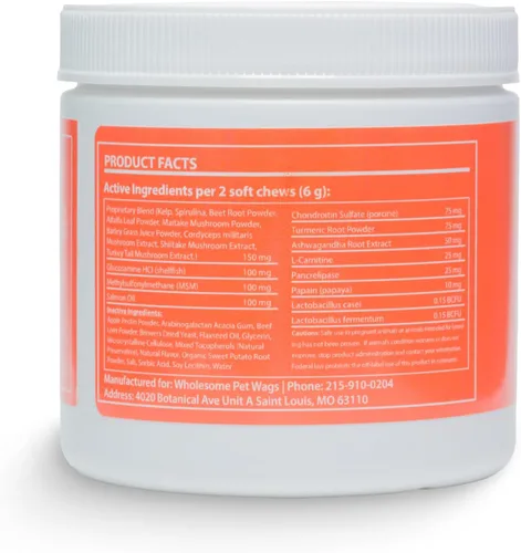 Miniatura 2 de Masticables suaves 10 en 1 para perros, apoyo avanzado para articulaciones, digestión, inmunidad, piel y pelaje, energía, músculos, huesos