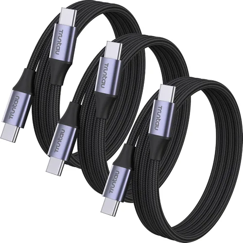 Miniatura 24 de Cable USB A a USB C de 6 pies, cable de carga rápida de 60 W compatible con iPhone 17/17 Pro Max/16/16e/16 Plus/15 Pro Max, Samsung Galaxy Blanco