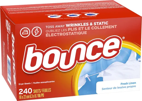 Miniatura 7 de Bounce - Suavizante de telas para secadora, paños de suavizante perfumado aroma lino fresco, 240