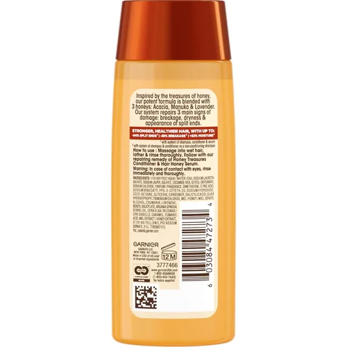 Miniatura 10 de Garnier Whole Blends Honey Treasures Champú reparador, para cabello seco y dañado, 3 onzas líquidas (tamaño de viaje), 1 unidad