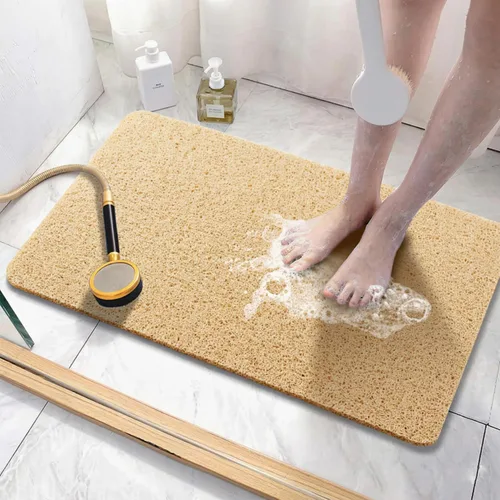 Miniatura 2 de Asvin Tapete de Baño con Textura Suave, para Ducha, Bañera, 24x16 Pulgadas, Libre de Ftalatos, Antideslizante, Tapetes Cómodos para Bañera