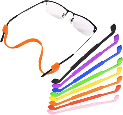 8 correas antideslizantes para gafas, soporte de correa de silicona para gafas deportivas para niños, retenedores suaves para gafas, 8 colores