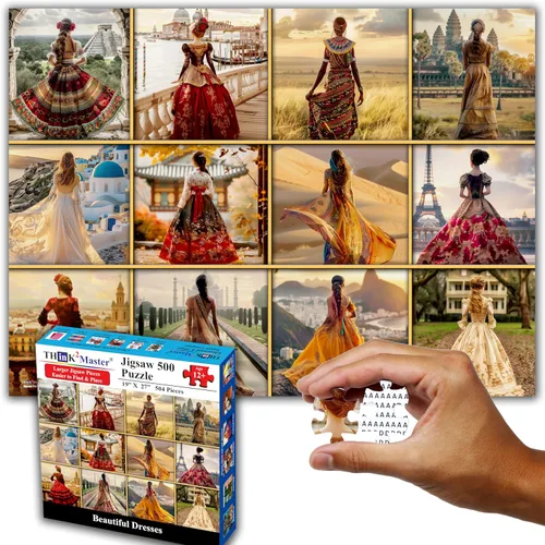 Miniatura 29 de Think2Master Rompecabezas de historia mundial de las civilizaciones antiguas, 500 piezas, gran formato para mayores de 13 años, adolescentes